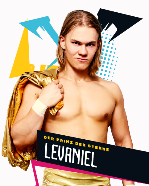 Der Prinz der Sterne - Levaniel ist am 4. September 2021 Live bei Project Nova: Wrestling #1 in DIE WEISSE ROSE dabei.